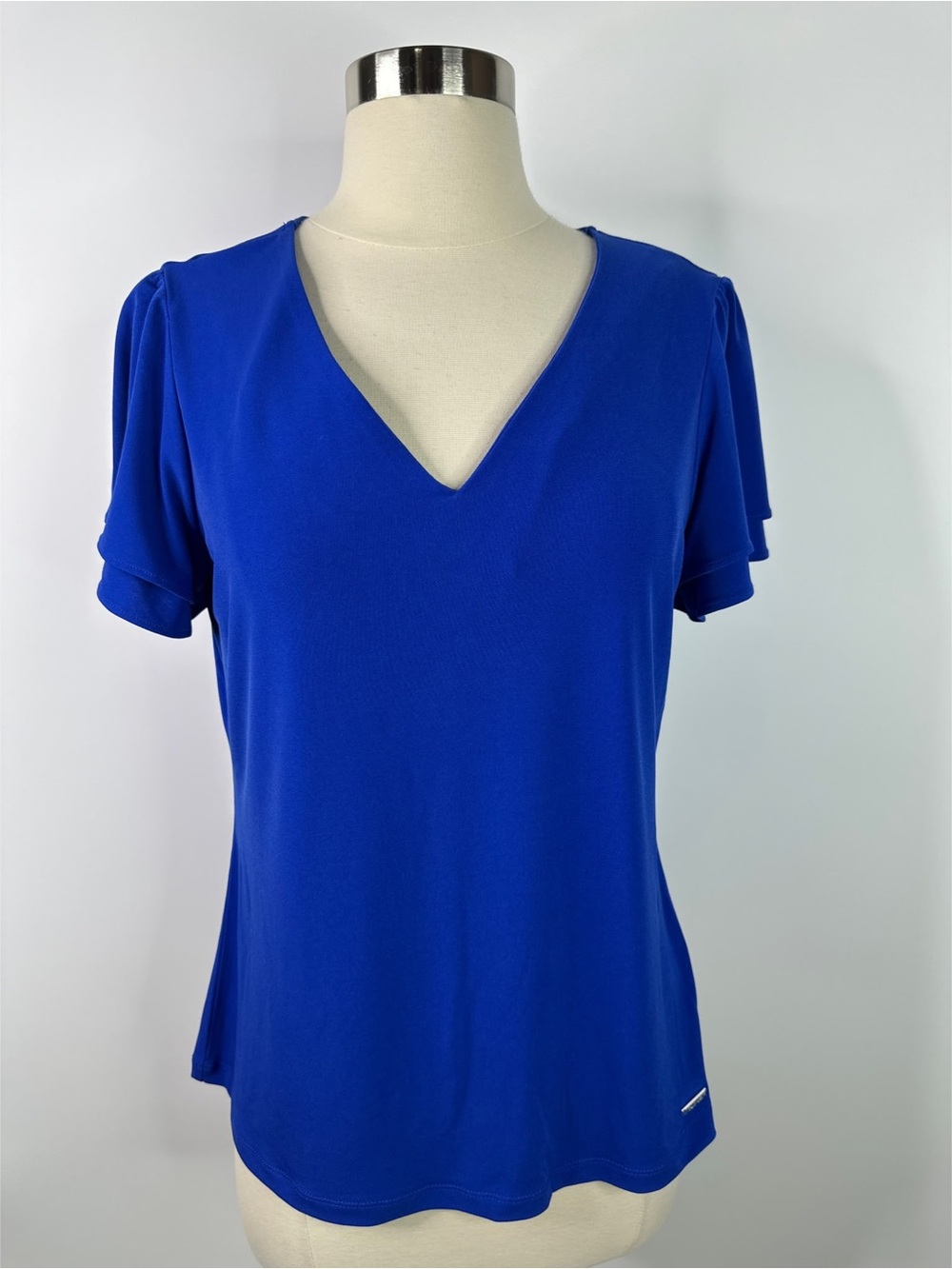 Calvin Klein Casual Short Sleeves V-Neck Top